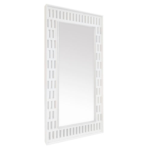 White Floor Mirror