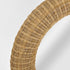Jarred Rattan Round Wall Mirror