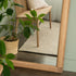 Hendrix Vintage Full Length Natural Wood Frame European Oak Floor Mirror with Rounded Edges