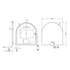 Allan Framed Anti-Fog LED Arched Bathroom Mirror - Brushed Nickel with Optional Bluetooth Speaker