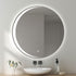 Malvern Anti-Fog Crescent Moon Backlit LED Round Bathroom Mirror with Touch Sensor