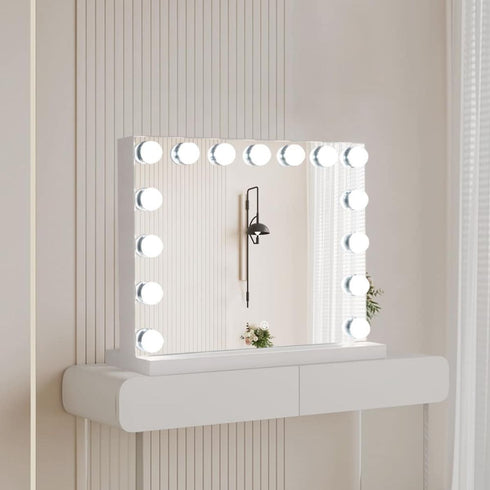 Jocelyn Rectangular Hollywood Frontlit LED Makeup Mirror with Touch Sensor