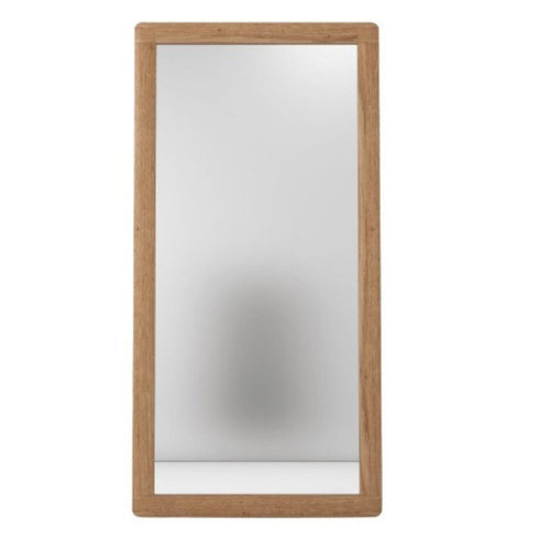 Hendrix Vintage Full Length Teak Wood FSC Recycled Timber Floor Mirror with Rounded Edges