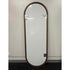 Pilbara Oval Walnut Wood Full Length Wall Mirror