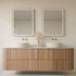 Taylor Anti-Fog Frontlit & Backlit LED Bathroom Mirror - Brushed Nickel Frame with Optional Bluetooth Speaker