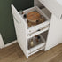Evora White Corner Dressing Table with Triple Mirror & Storage - Makeup Vanity with Drawers