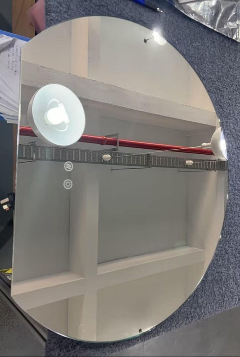 Sol Frameless Crescent Moon Backlit LED Wall Mirror