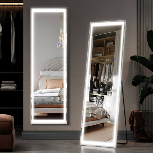 Ryenne Full Length 3 Color LED Dressing Wall Mounted/Standing Mirror