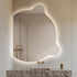 Torquay Teddy Irregular Modern Anti-Fog Backlit LED Bathroom Mirror with Touch Sensor