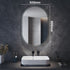 Anam Oval LED Bathroom Mirror with Anti-Fog & Shaver Outlet