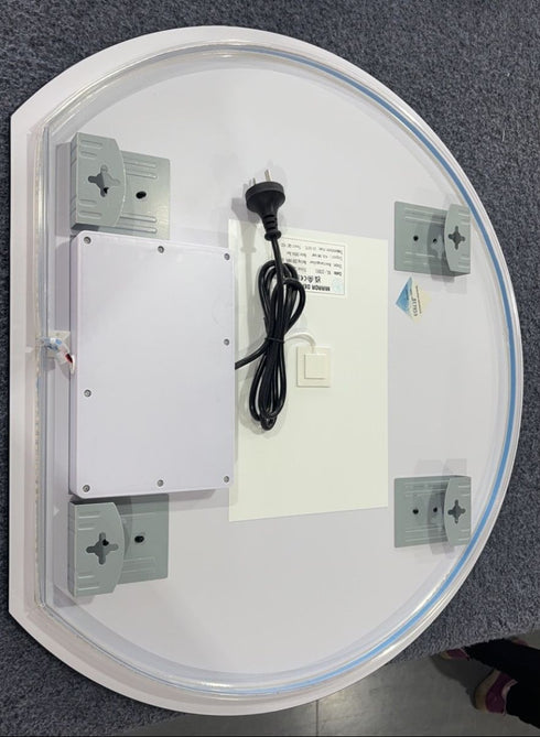 Sol Frameless Crescent Moon Backlit LED Wall Mirror