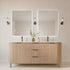 Graeme Rounded Corners Anti-Fog Backlit LED Bathroom Mirror - Gunmetal Frame with Optional Bluetooth Speaker