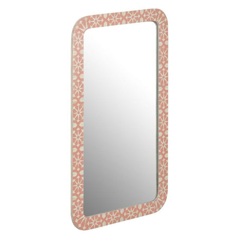 Aiza Bone Inlay White & Peach Wall Mirror