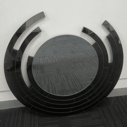 Ellimbi Frameless Black Wall Mirror