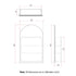 Vienna Arch Black Mirror Cabinet