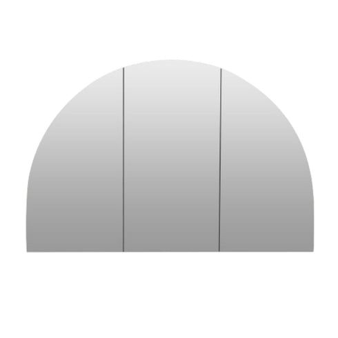 Sonia Arch Frameless 3-Door Mirror Cabinet