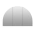 Sonia Arch Frameless 3-Door Mirror Cabinet