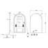 Allan Framed Anti-Fog LED Arched Bathroom Mirror - Brushed Nickel with Optional Bluetooth Speaker