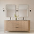 Graeme Rounded Corners Anti-Fog Backlit LED Bathroom Mirror - Gunmetal Frame with Optional Bluetooth Speaker