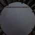 Christine Black Round Wall Mirror
