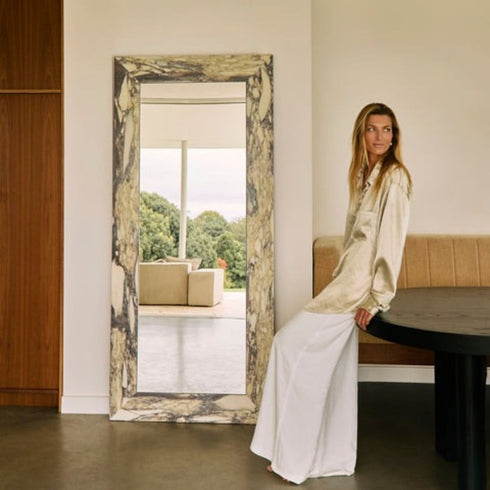 Mallee Large Natural Stone Mirror