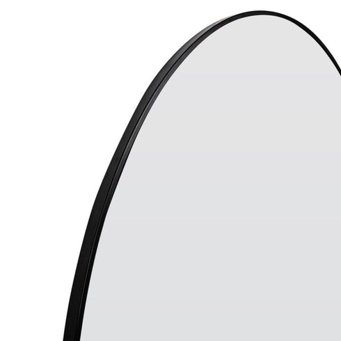 Aiva Arch Matt Black Wall Mirror