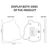 Torquay Teddy Irregular Modern Anti-Fog Backlit LED Bathroom Mirror with Touch Sensor