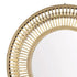Whyalla Cane Natural Rattan Style Round Wall Mirror with Open Frame