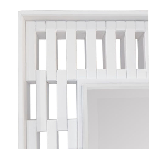 Mary White Floor Mirror