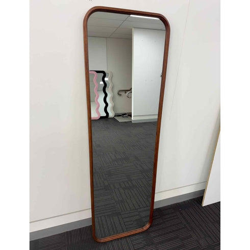 Merimbula Rectangular Walnut Wood Full Length Wall Mirror