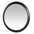 Matte Black Round Wall Mirror