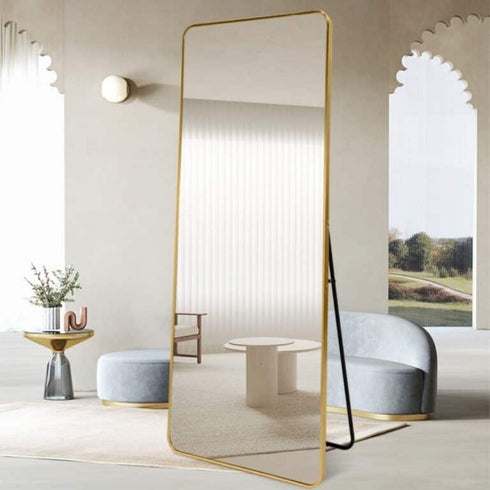 Zarae Full Length Gold Freestanding Mirror