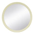 Perci Wood Round Mirror Mango Cream