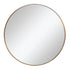 Celina Gold Round Wall Mirror with slim aluminium frame, 80cm