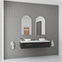 Aurelio Antifog Arch Shaped 3 Colour Backlit LED Bathroom Mirror With Optional Bluetooth