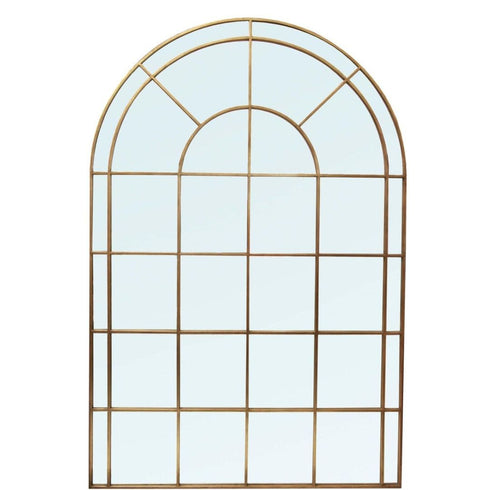 Nila Arched Gold Wall Mirror
