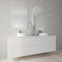 Allan Arched Matte Black Framed LED Bathroom Mirror with Wave Motion Sensor