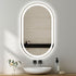 Joule Frameless Oval 30mm LED Strip Bathroom Mirror with Defogger