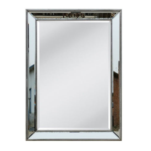 Natalia Silver Mirrored Frame Wall Mirror