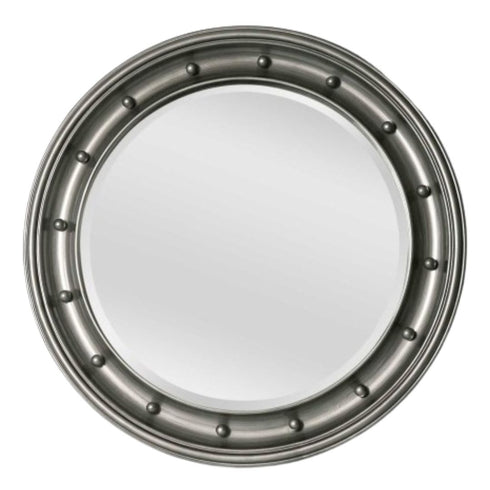 Clint Round Wall Mirror Silver