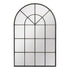 Liorah Iron Arched Black Wall Mirror