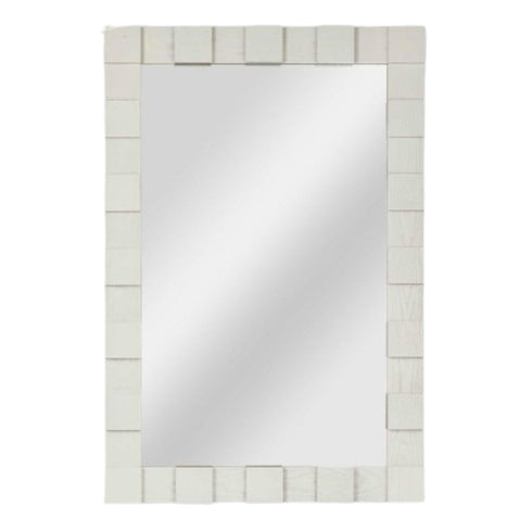 Melanee Oak White Wall Mirror