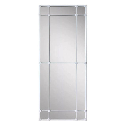 Mackenzie 12 Pane White Wall Mirror
