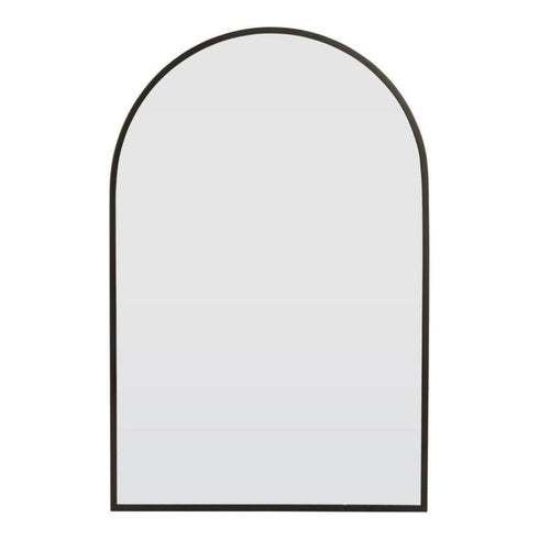 Aiva Arch Matt Black Wall Mirror
