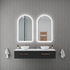 Aurelio Antifog Arch Shaped 3 Colour Backlit LED Bathroom Mirror With Optional Bluetooth