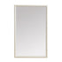 Juergen Off-White Bamboo Style Wall Mirror - Coastal Rectangular Decorative Mirror