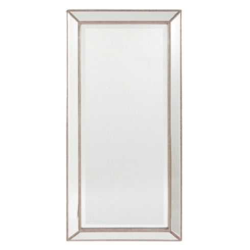 Classic beaded frame full length mirror