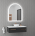 Aurelio Arched Antifog 3 Colour LED Backlit Bathroom Mirror With Wave Motion Sensor