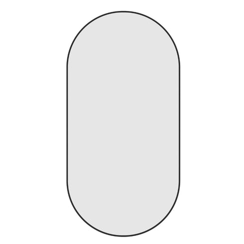 Italia Pill Black Wall Mirror
