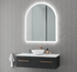 Aurelio Antifog Arch Shaped 3 Colour Backlit LED Bathroom Mirror With Optional Bluetooth